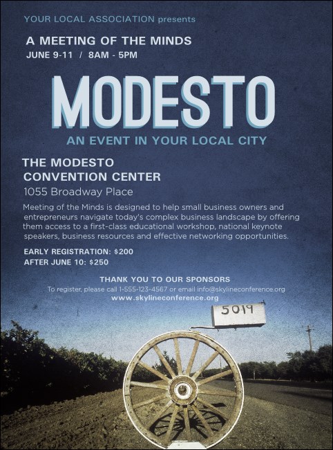 Modesto Flyer Product Front