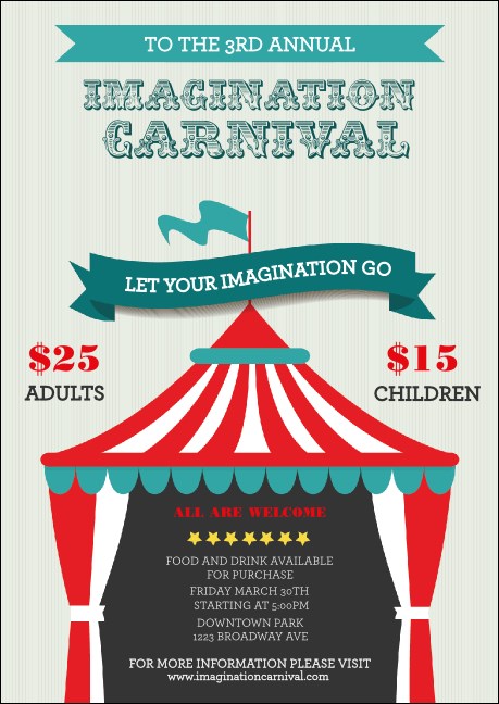 Carnival Monkey Postcard Mailer Product Front