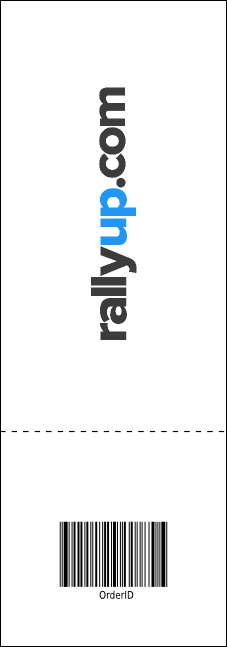 Red, White, and Blue Stars Raffle Ticket Product Back