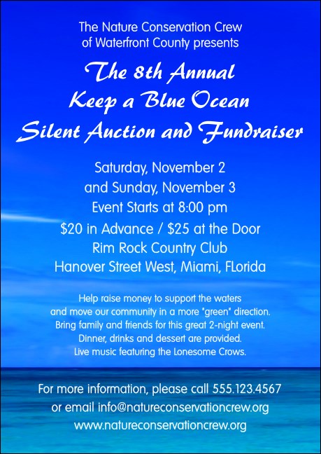 Nature Series - Blue Ocean Postcard Product Front