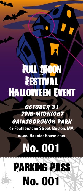 Haunted House Hang Tag