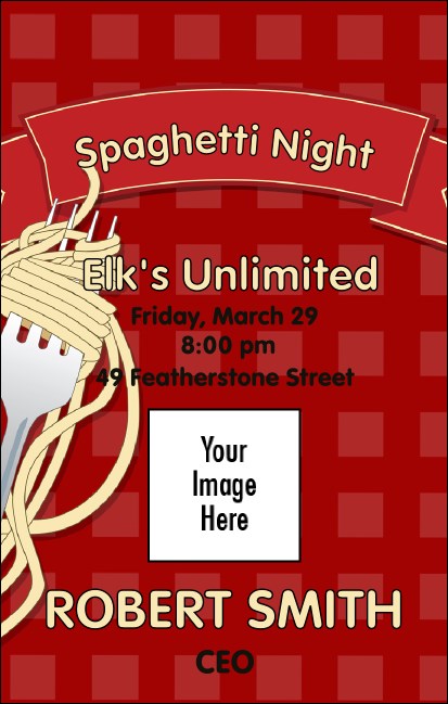 Spaghetti VIP Event Badge Medium Product Front