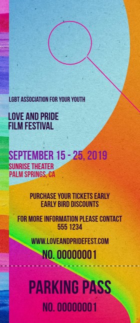 LGBT Film Festival Hang Tag Product Front