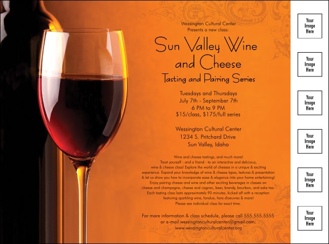Wine Logo Flyer Product Front