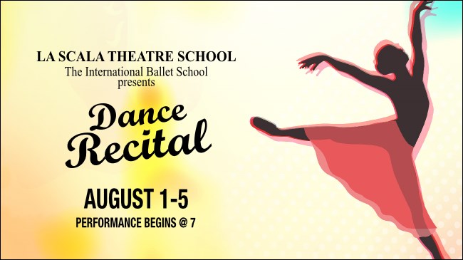 Dance Silhouette Facebook Event Cover