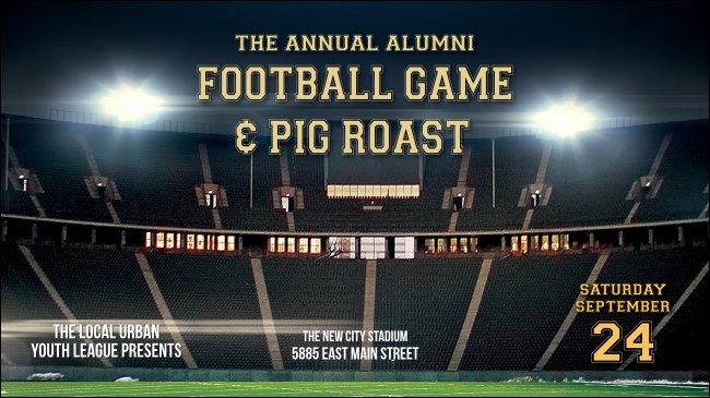 Football Lights Facebook Event Cover