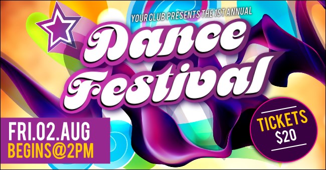 Disco Dance Festival Facebook Ad