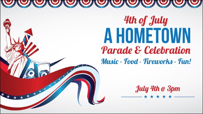 Fourth of July Freedom Facebook Event Cover