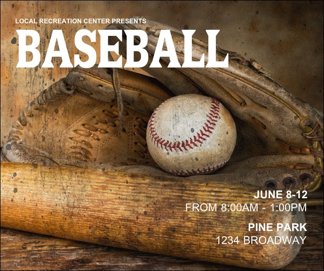 Baseball Camp Facebook Post