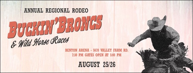 Bucking Bronco Rodeo Facebook Cover
