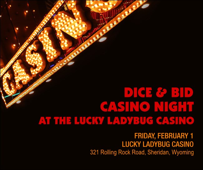 Casino Night Facebook Post