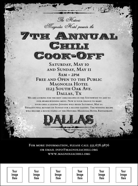 Dallas Flyer (Black and White) Product Front