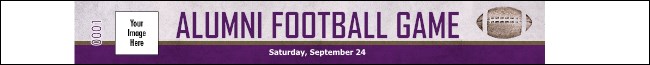 Football Purple Premium Synthetic Wristband Product Front