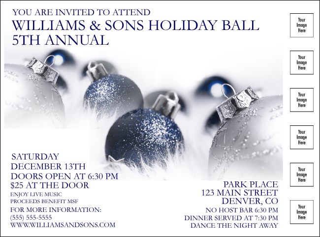 Christmas Ornament Flyer Product Front