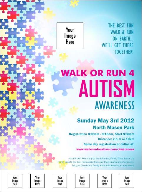 Autism Awareness Logo Flyer Product Front