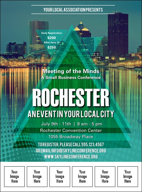 Rochester Logo Flyer Product Front