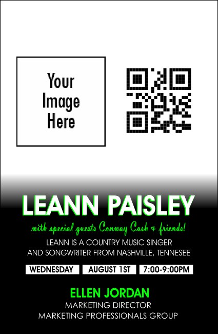 Your Photo Concert Green VIP Event Badge Small VIP Event Badge Small Product Front