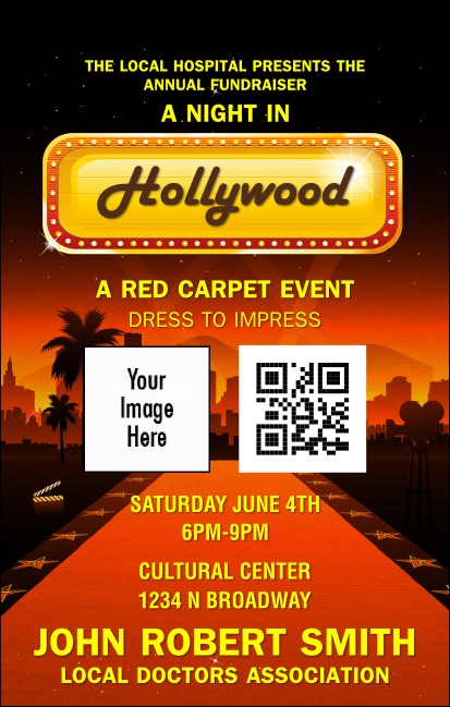 Hollywood Skyline VIP Event Badge Medium