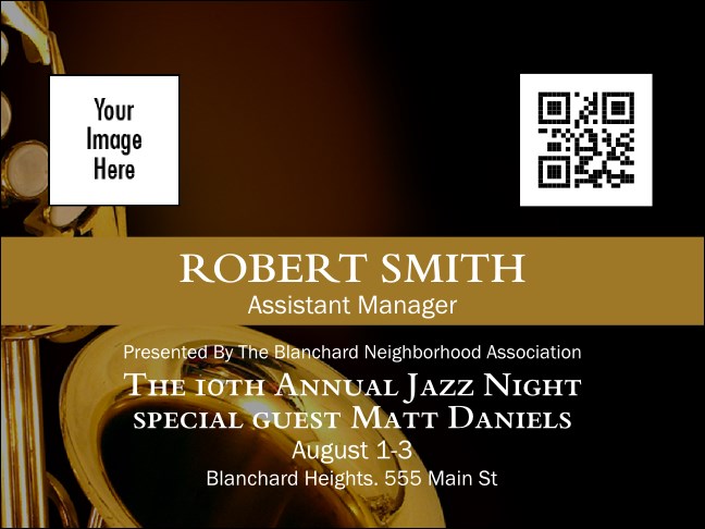 Jazz Economy Event Badge Product Front