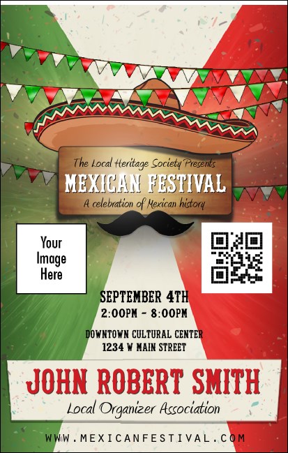 Mexican Fiesta VIP Event Badge Medium Product Front