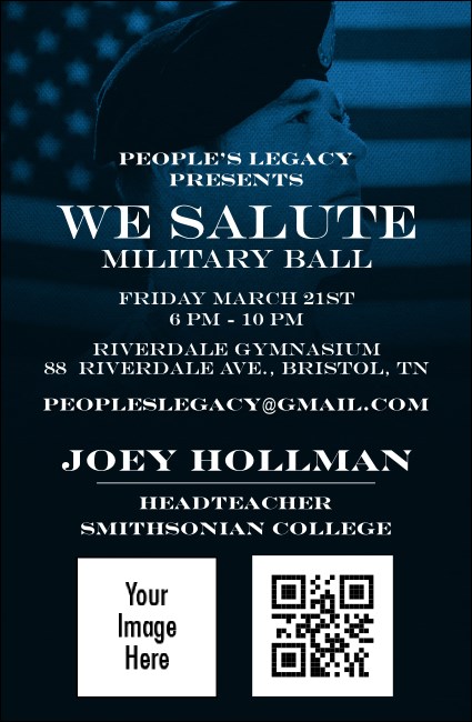 Military Ball - The Salute VIP Event Badge Small Product Front
