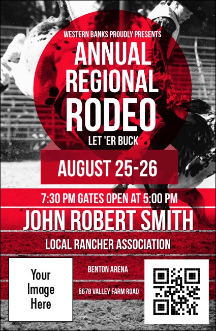 Modern Rodeo VIP Event Badge Small Product Front