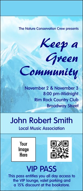 Nature Series - Mountain VIP Event Badge Large