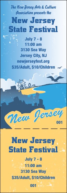 New Jersey General Admission Ticket Product Front