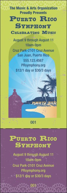 Puerto Rico General Admission Ticket Product Front