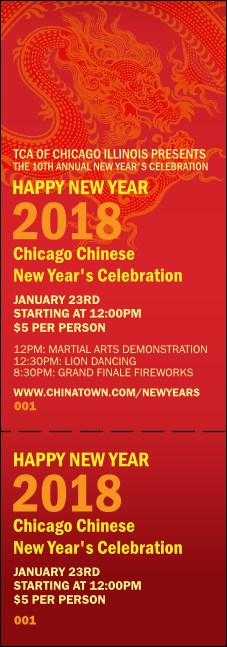 Chinese New Year General Admission Product Front
