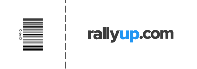 Hockey Badge Blue General Admission Ticket Product Back