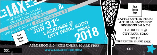 Lacrosse LAX Stick Event Ticket