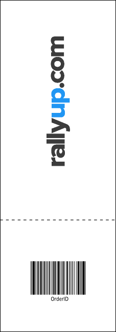 Year Parchment Paper Event Ticket Product Back