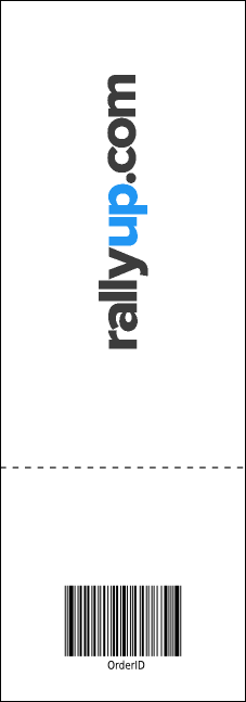 Bucking Bronco Rodeo Event Ticket Product Back