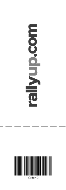 Montreal General Admission Ticket (black and white) Product Back