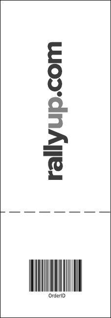 Sports Ticket Black & Silver Product Back