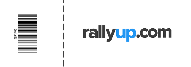 Hip Hop Red Event Ticket Product Back