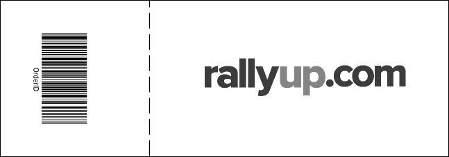 Hip Hop BW Event Ticket Product Back