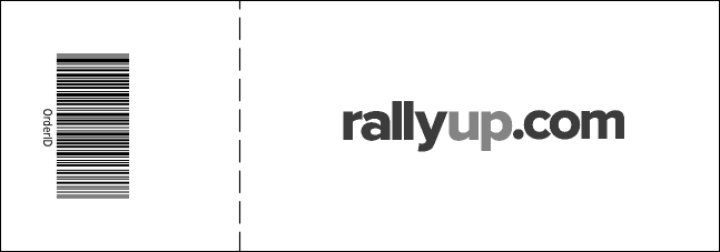 Twin Cities Event Ticket (black and white) Product Back