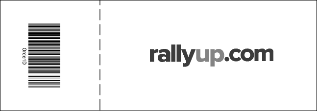 Indianapolis Event Ticket (Black and White) Product Back