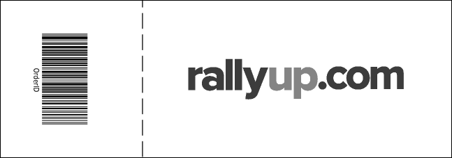 Black and White New Year's General Admission Ticket 001 Product Back