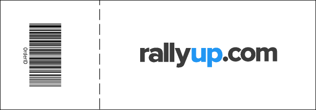 Cool Christmas General Admission Ticket with full bleed Product Back