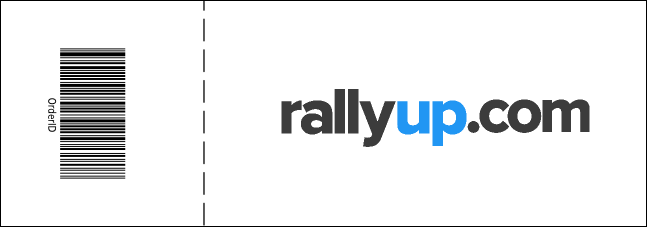 Christmas Reindeer General Admission Ticket with a full bleed Product Back