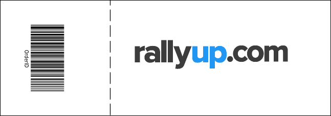 Purple and Black General Admission Ticket Product Back