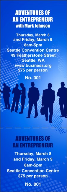Business Event Ticket 002 Product Front