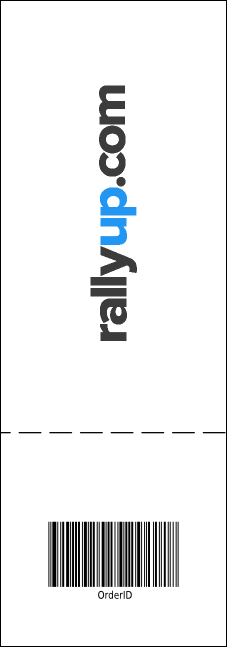 Blue Flowers ticket Product Back