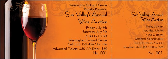 Wine Ticket Product Front