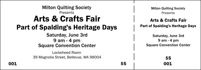 All Purpose General Admission Ticket 002 Product Front