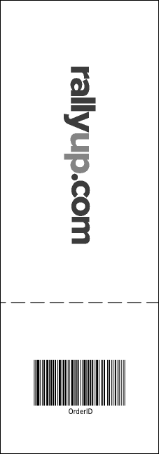 School Notebook Black and White Event Ticket Product Back