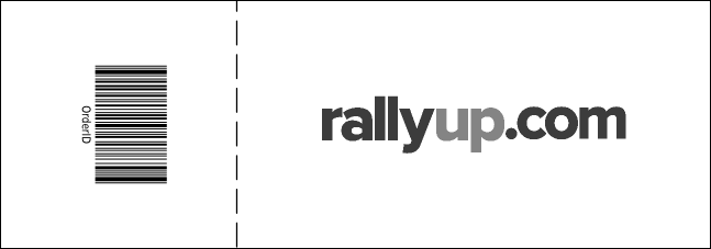 Dual Logo Cash Prize Raffle Ticket Product Back